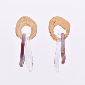 Leigh Miller Roseau Hoops in Brass with a 14K Gold Earwire main image 1