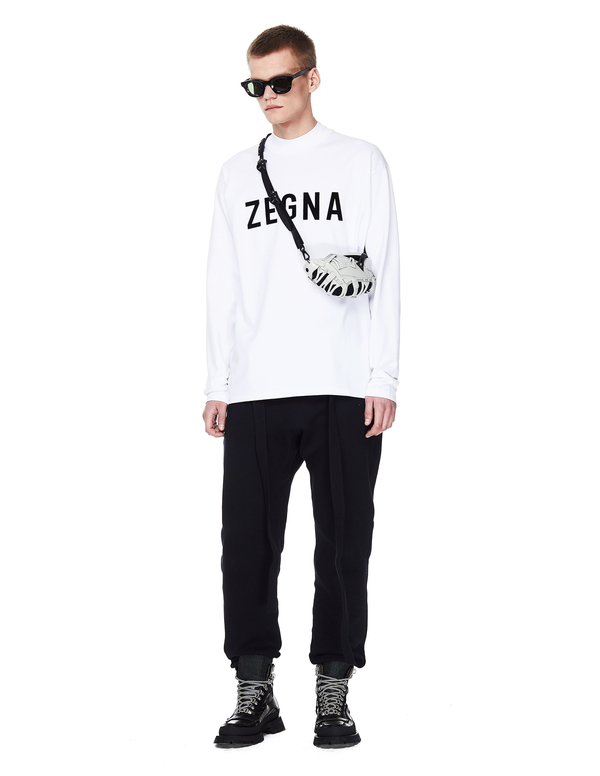 Fear of God x Zegna L/S T-shirt With Zegna Logo - White | Garmentory