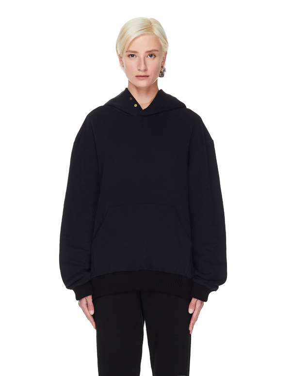 パーカー FEAR OF GOD ZEGNA cashmere hoodie 48 Fear of God x Zegna Cotton & Cashmere Hoodie - Black | Garmentory