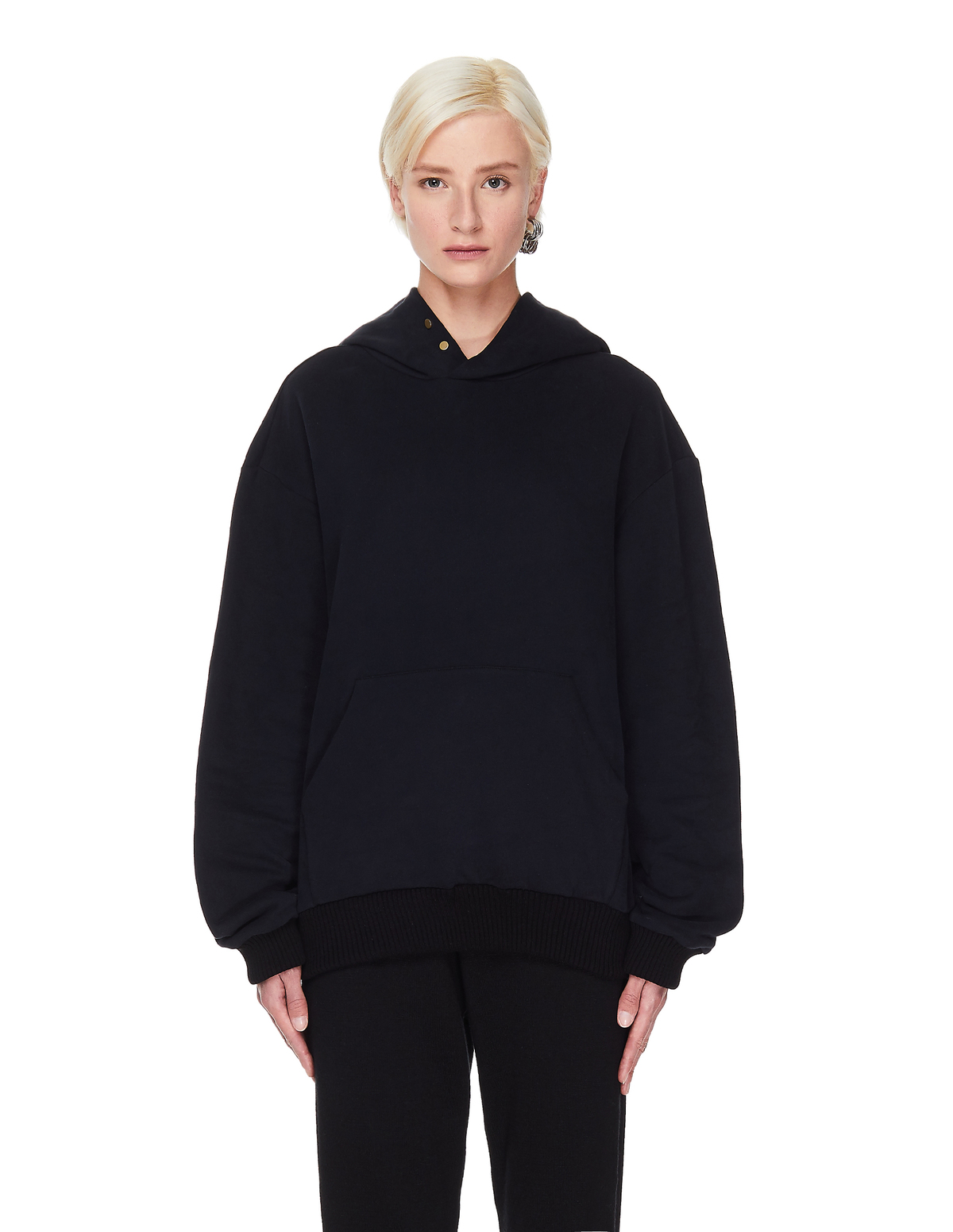 Fear of God x Zegna Cotton & Cashmere Hoodie - Black | Garmentory