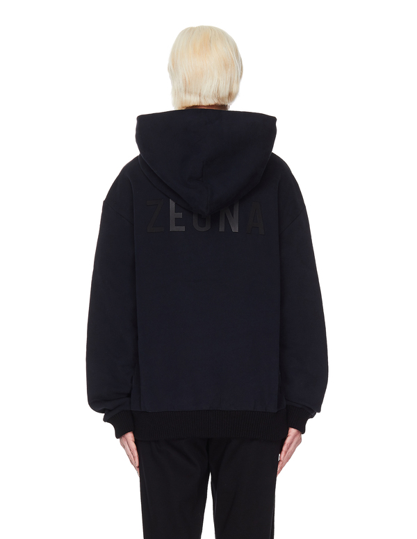 fear of god x zegna カシミヤフーディ Fear of God x Zegna Cotton & Cashmere Hoodie - Black | Garmentory