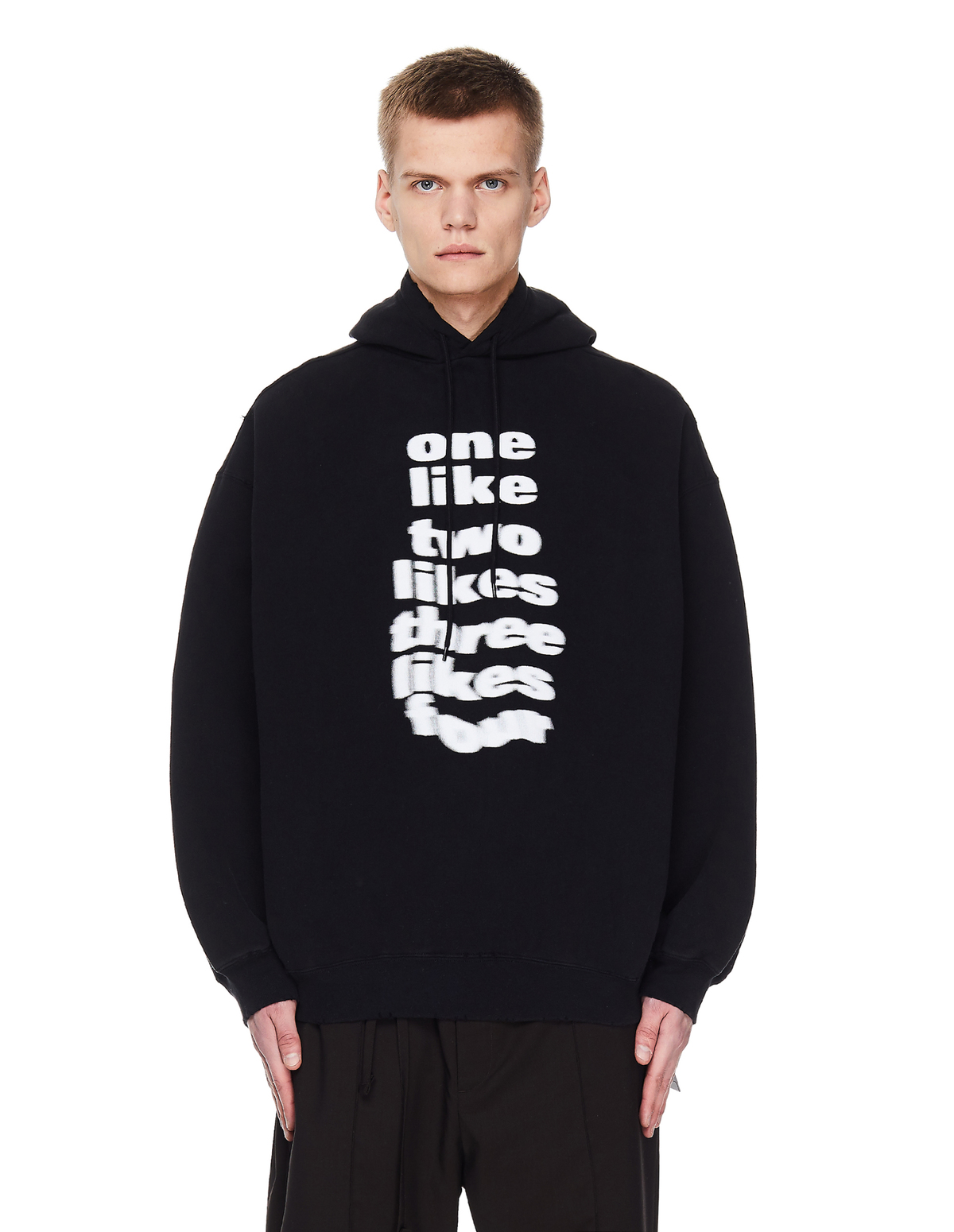 Balenciaga One Like Printed Hoodie | Garmentory
