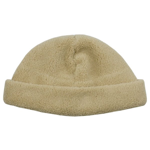cableami Boa Fleece Drawcord Hat - Beige