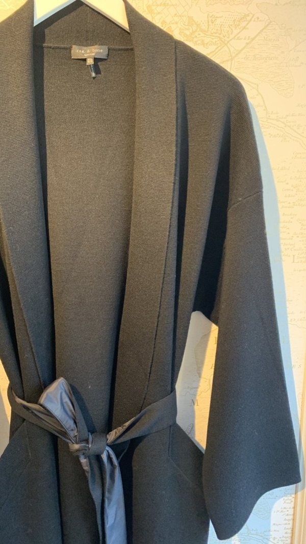 Rag \u0026 Bone Emory Sweater Coat - Black 