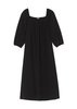 Ozma  Ana Dress  Manta Cotton - Black - Thumbnail 3