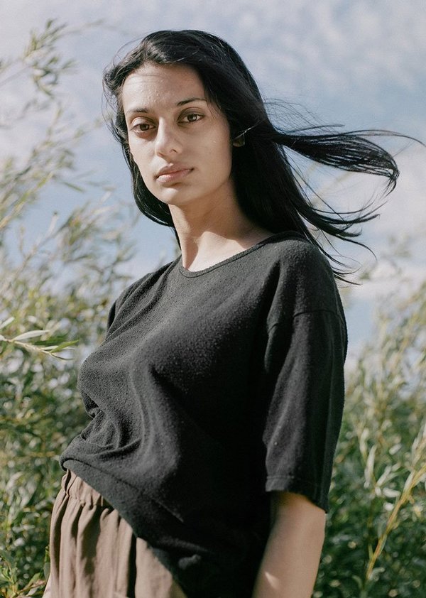 Ozma Silk Noil Jersey Oversize Tee - Black Ozma Silk Noil Jersey Oversize Tee - Black