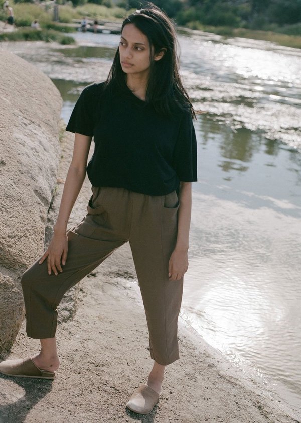 Ozma Silk Noil Jersey Oversize Tee - Black Ozma Silk Noil Jersey Oversize Tee - Black