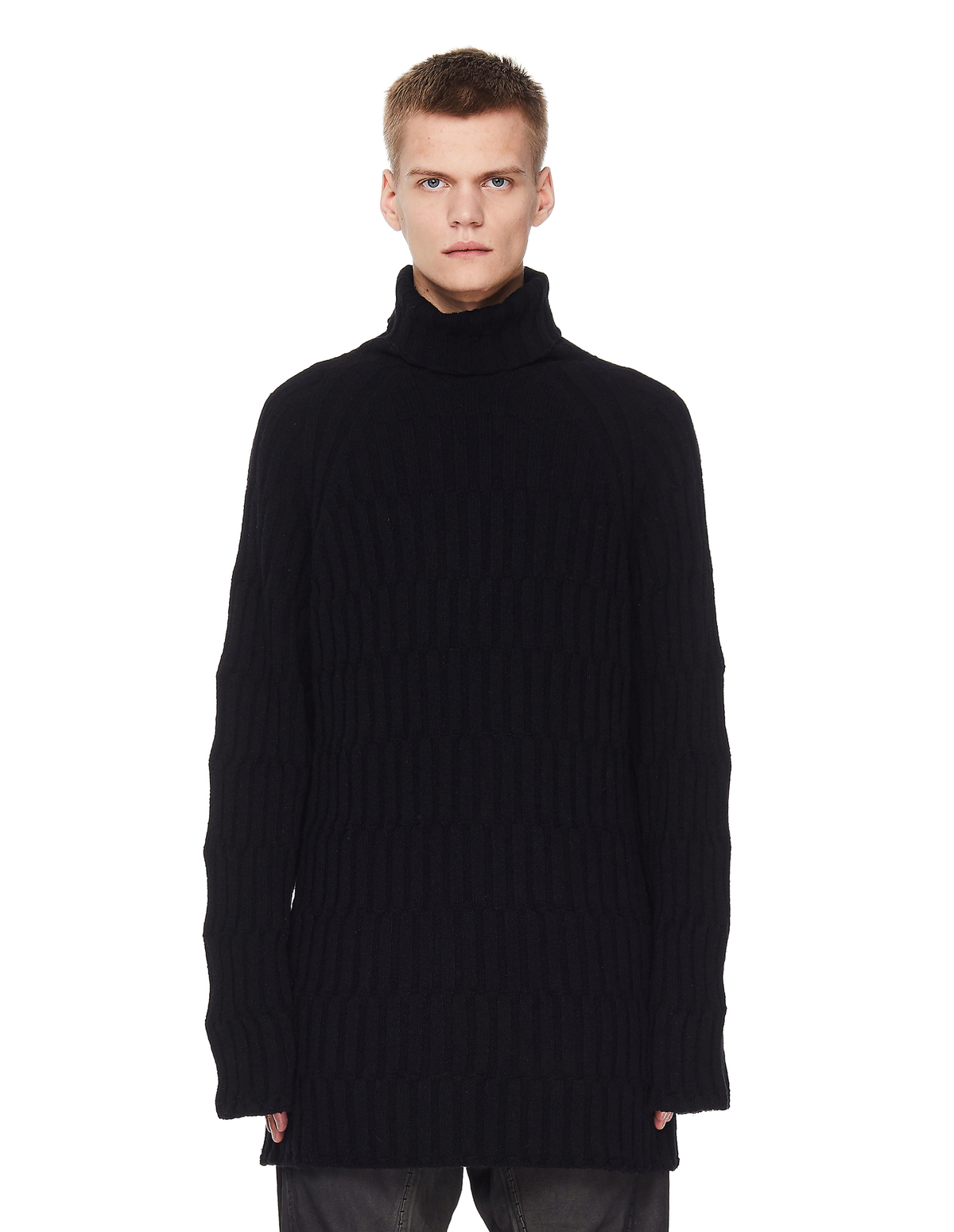 Yohji Yamamoto Wool Long Sweater - Black | Garmentory