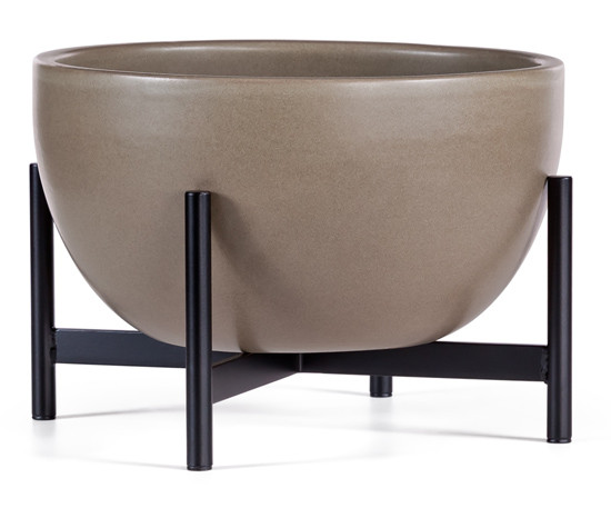 Modernica Case Study Ceramic Bowl With Metal Stand, M Modernica Case Study Ceramic Bowl With Metal Stand, M