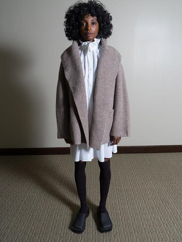 LAUREN MANOOGIAN｜DOUBLE FACE COAT Double Face Coat in Blackened | Lauren Manoogian | Covet + Lou