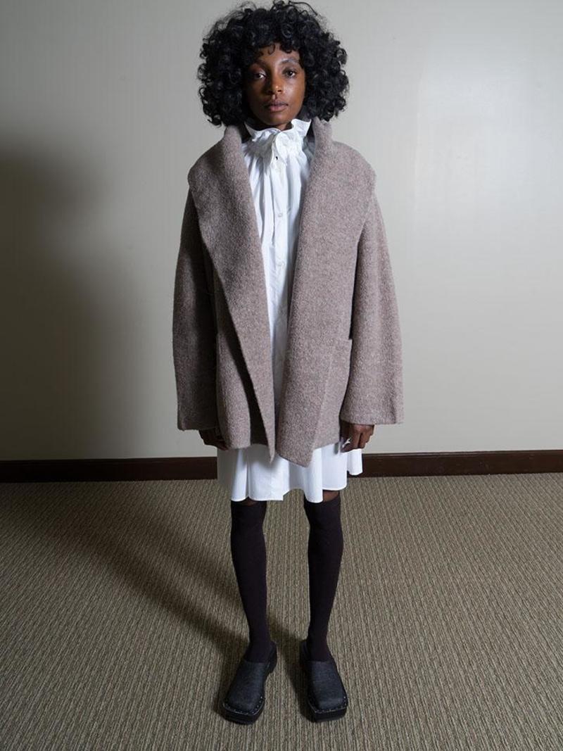 Lauren Manoogian Double Face Coat - Mouse | Garmentory 