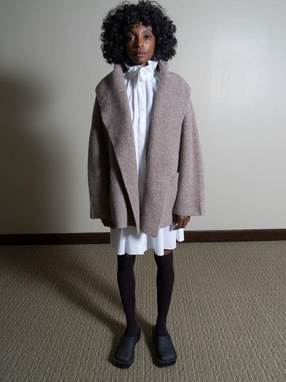 Lauren Manoogian Double Face Coat - Mouse | Garmentory