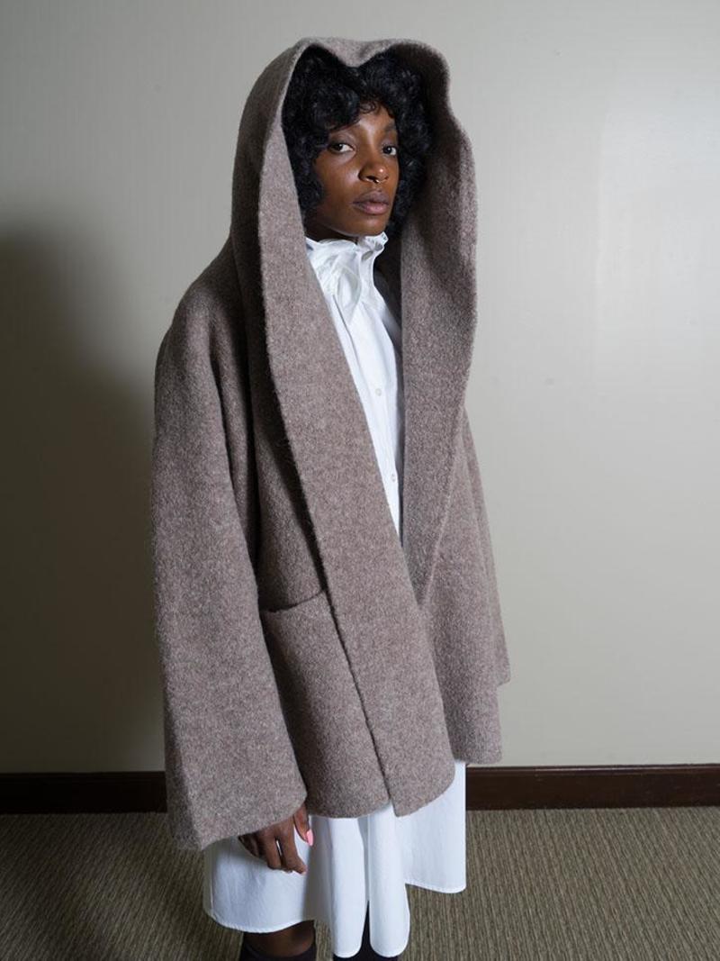 Lauren Manoogian Double Face Coat - Mouse | Garmentory