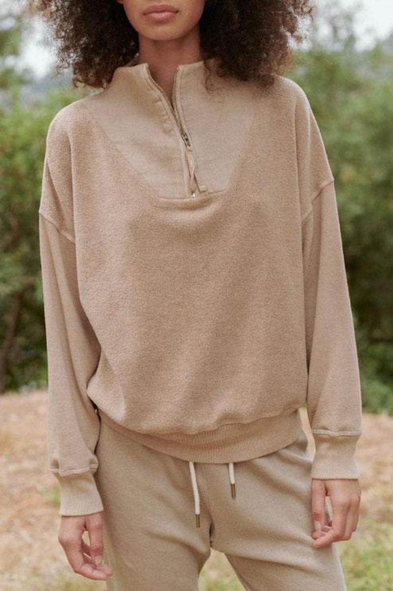 Slouch The Great Trail Sweatshirt Fawn Girls North Face Sweatshirt