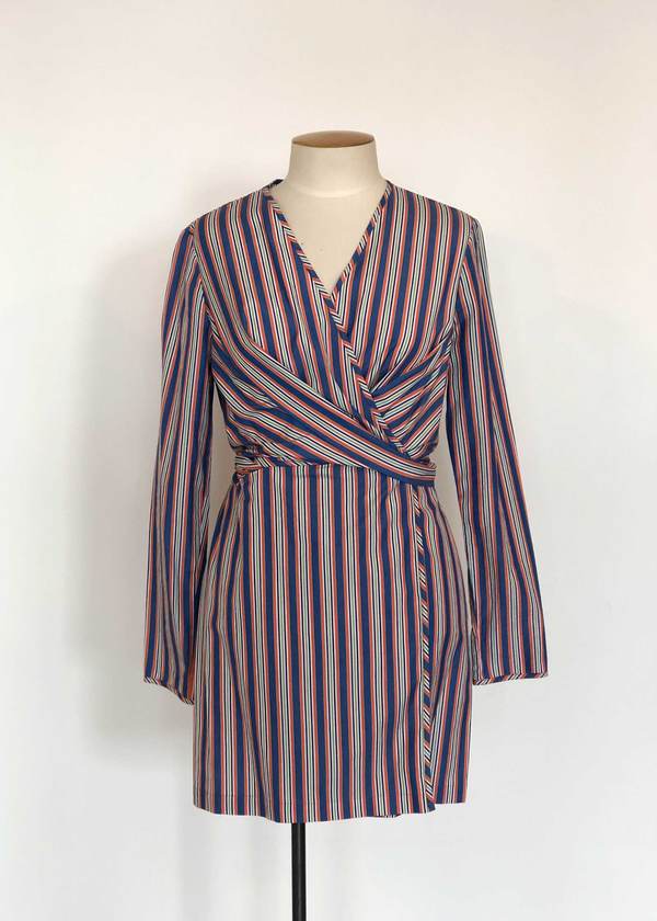Not specified Darcy Dress (Blue & Orange Stripe Sample) Not specified Darcy Dress (Blue & Orange Stripe Sample)