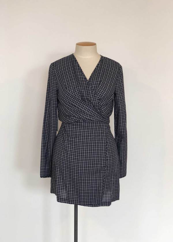 Not specified Darcy Dress (Navy Check Sample) Not specified Darcy Dress (Navy Check Sample)
