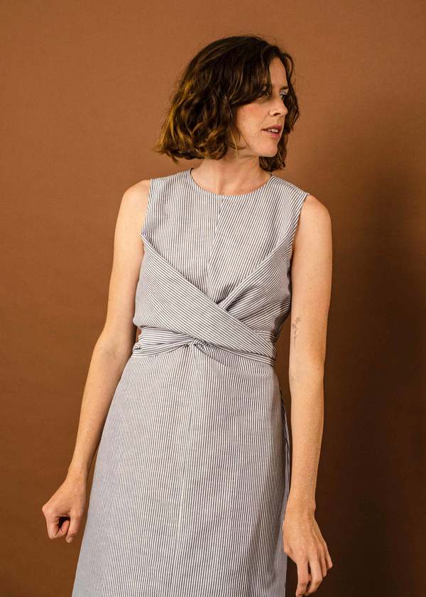 Not specified Yrsa Dress (Navy Stripe Sample) Not specified Yrsa Dress (Navy Stripe Sample)