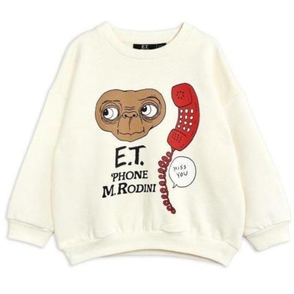 mini rodini E.T. patch sweatshirt offwhite mini rodini E.T. patch sweatshirt offwhite