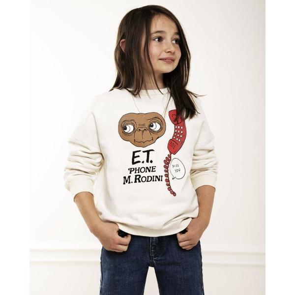 mini rodini E.T. patch sweatshirt offwhite mini rodini E.T. patch sweatshirt offwhite