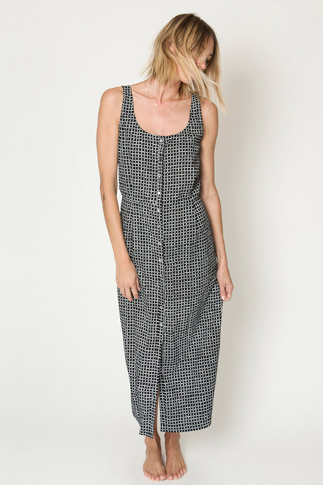 Astrid Dress Black Grid Astrid Dress Black Grid