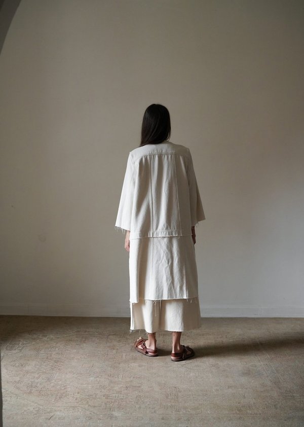 Zii Ropa Raba Coat - Natural Zii Ropa Raba Coat - Natural