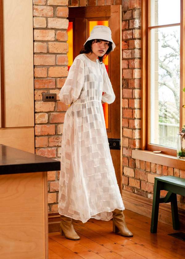 Penny Sage Novella Hat - Ivory Check Penny Sage Novella Hat - Ivory Check