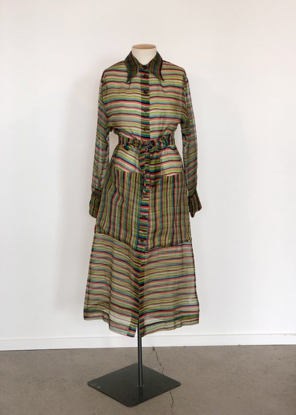 Penny Sage Novella shirt dress - rainbow organza Penny Sage Novella shirt dress - rainbow organza