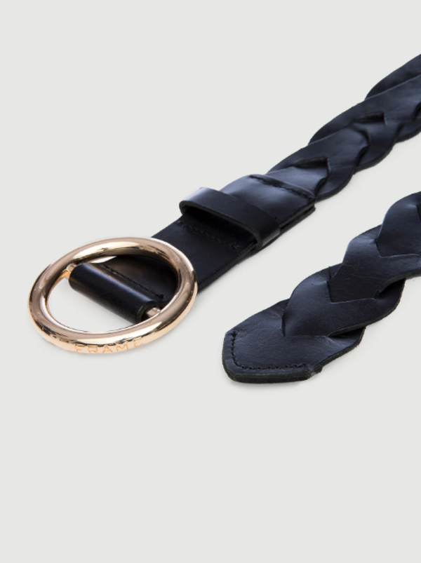 FRAME Denim Braided O Ring Wrap Belt 