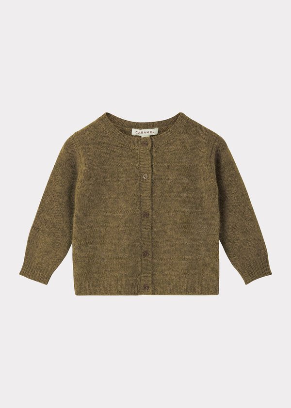 Kids Caramel Guillemot Baby Cardigan - Moss Kids Caramel Guillemot Baby Cardigan - Moss