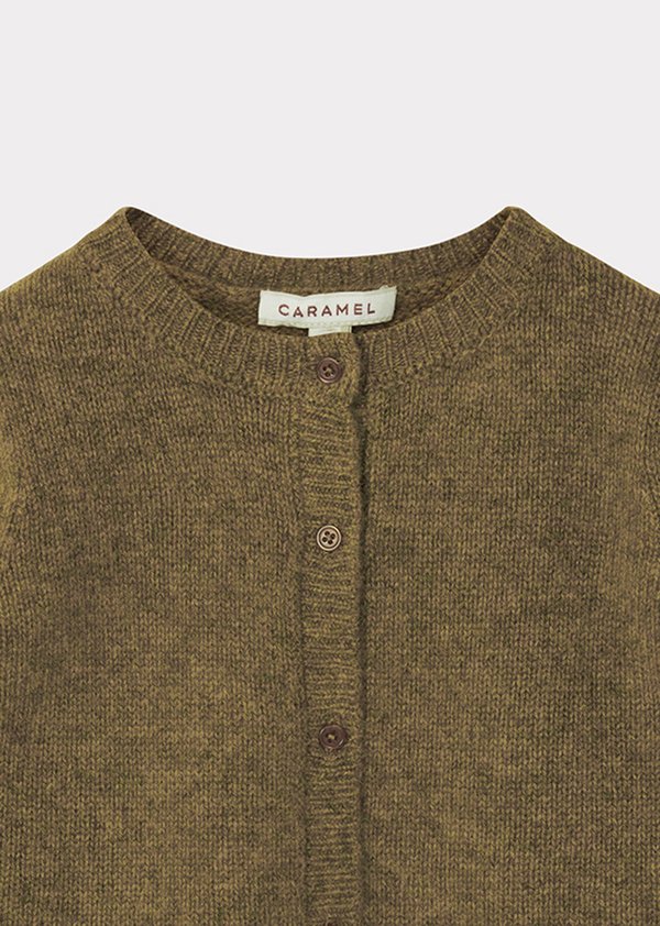 Kids Caramel Guillemot Baby Cardigan - Moss Kids Caramel Guillemot Baby Cardigan - Moss
