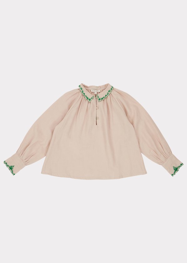 Kids Caramel Ruff Blouse - Thunder Kids Caramel Ruff Blouse - Thunder