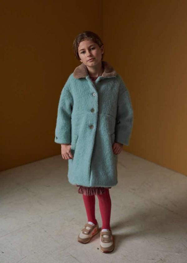 Kids Caramel Shelduck Coat - Mint Kids Caramel Shelduck Coat - Mint