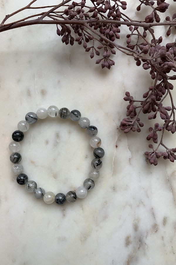 Filosophy Tourmalinated Quartz Bracelet - Brass Filosophy Tourmalinated Quartz Bracelet - Brass