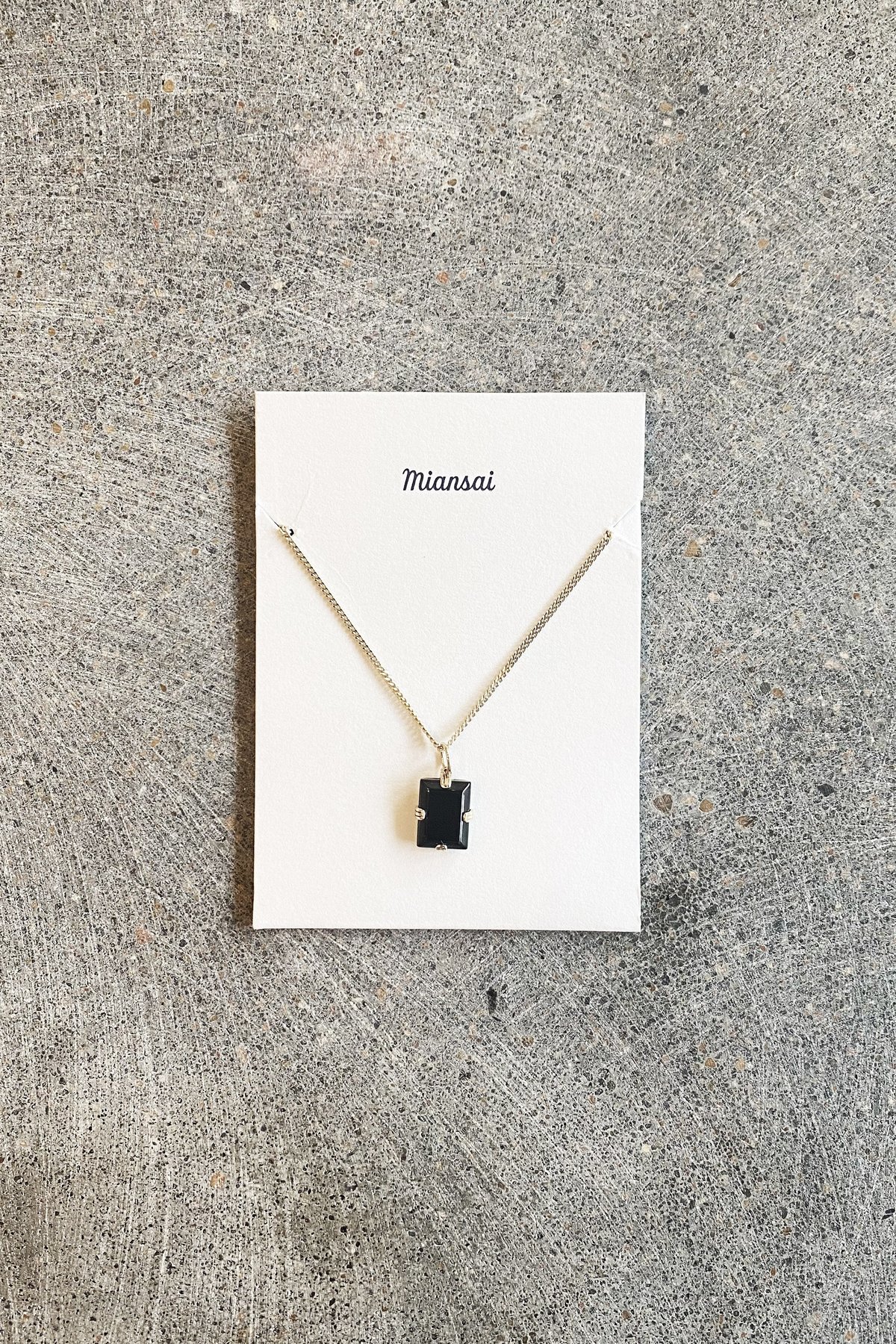 【Miansai】☆ネックレス☆ Lennox Onyx Necklace Lennox Onyx Necklace, Gold Vermeil | Women's Necklaces | Miansai