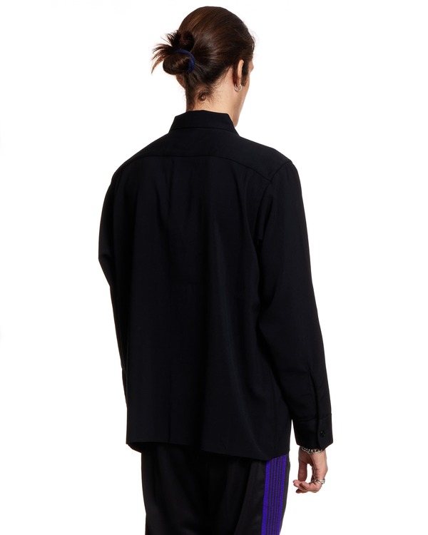 Needles Long Sleeved Shirt Jacket - Black Needles Long Sleeved Shirt Jacket - Black