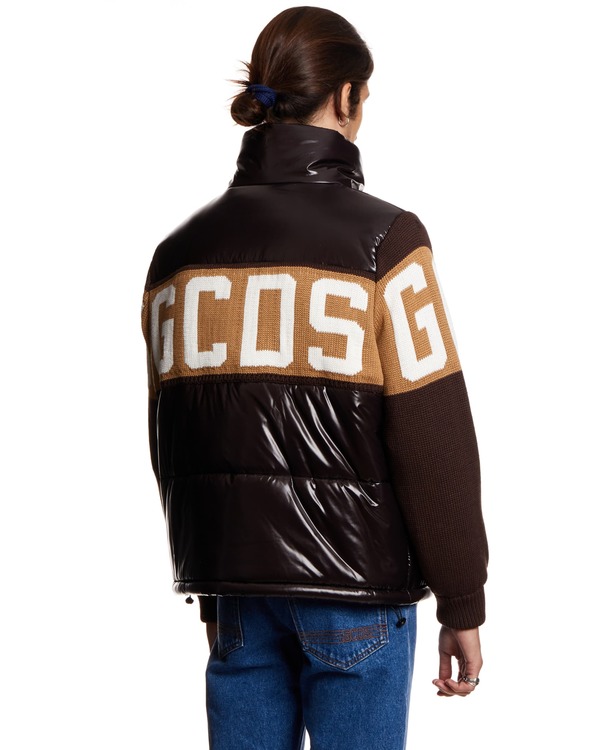 GCDS Down Jacket with Print - Black GCDS Down Jacket with Print - Black