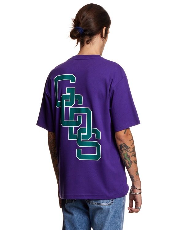 GCDS T shirt with Print - Purple GCDS T shirt with Print - Purple