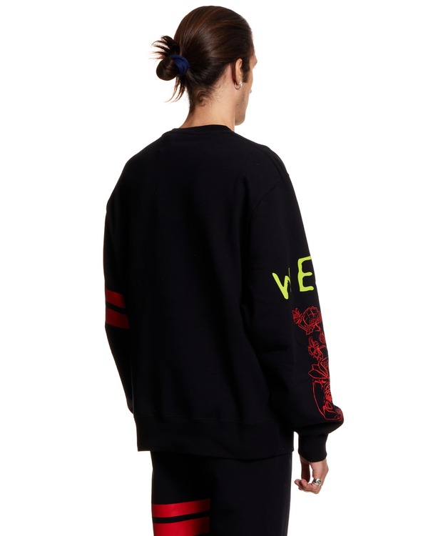 GCDS Over Nascar Sweatshirt - Black GCDS Over Nascar Sweatshirt - Black