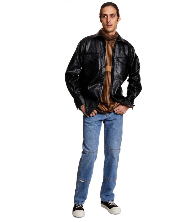 GCDS Ribbed Sweater with Logo - Brown GCDS Ribbed Sweater with Logo - Brown