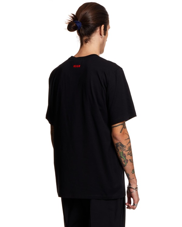 MSGM T-shirt with Print - black MSGM T-shirt with Print - black