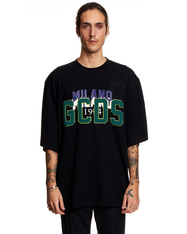 GCDS Over Nascar T Shirt - Black GCDS Over Nascar T Shirt - Black