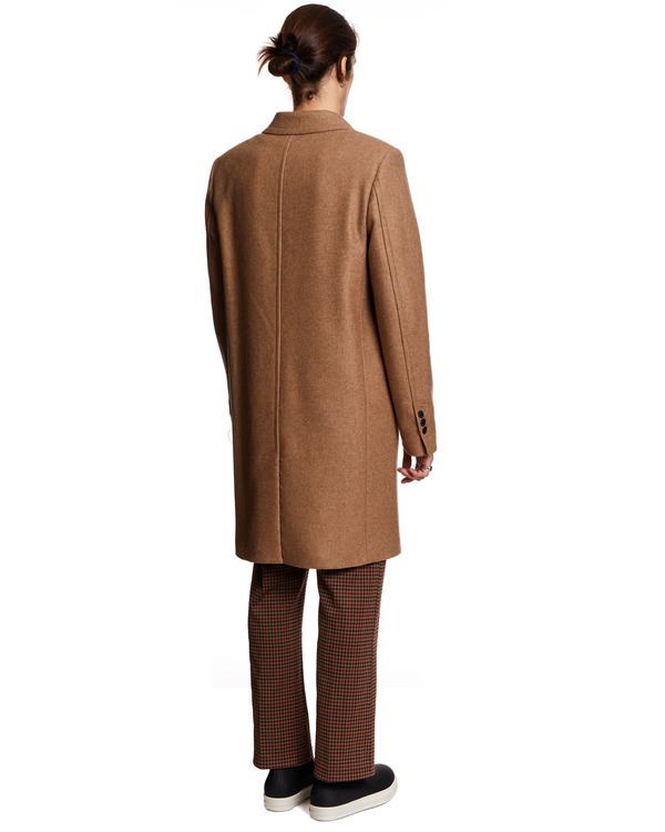 Ami Paris Single Breasted Coat - Beige Ami Paris Single Breasted Coat - Beige