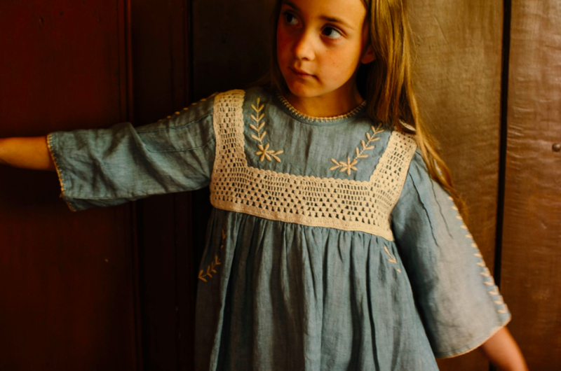 Apolina Tara Dress in Blue Stone | Garmentory