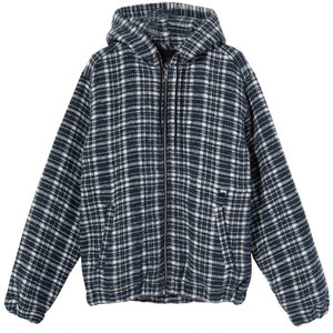 Stüssy flannel work jacket in Plaid - Blue | Garmentory