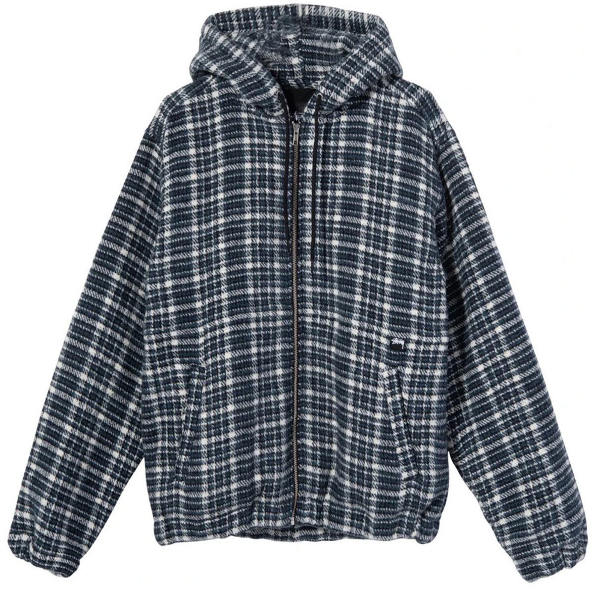 【STUSSY】WORK JACKET UNLINED PLAID Stussy Unlined Plaid Work Jacket Brown Men's - SS24 - US