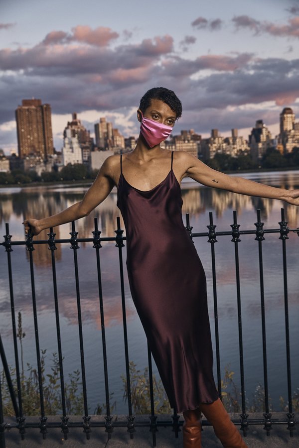 kes silk dress Elongated Slip Dress | Hand-Sewn Silk | Recycled Patched Dress
