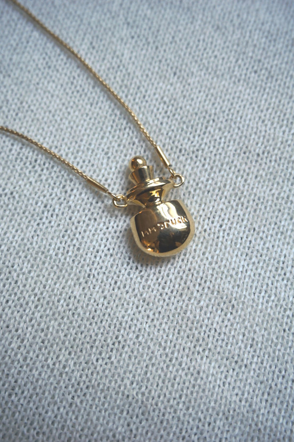 MM DRUCK PERFUME BOTTLE NECKLACE - 18K Gold VERMEIL MM DRUCK PERFUME BOTTLE NECKLACE - 18K Gold VERMEIL