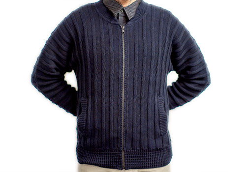 HENRIK VIBSKOV MAGIC DARK NAVY BOMBER SWEATER JACKET HENRIK VIBSKOV MAGIC DARK NAVY BOMBER SWEATER JACKET