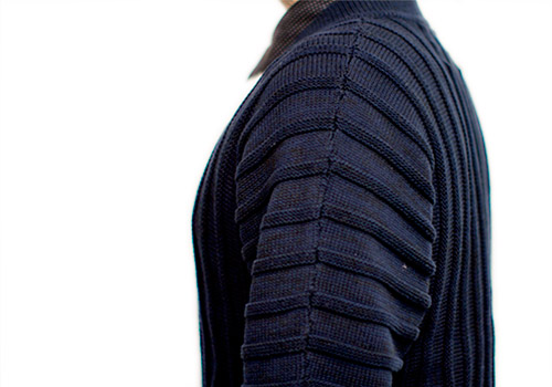 HENRIK VIBSKOV MAGIC DARK NAVY BOMBER SWEATER JACKET HENRIK VIBSKOV MAGIC DARK NAVY BOMBER SWEATER JACKET