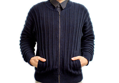 HENRIK VIBSKOV MAGIC DARK NAVY BOMBER SWEATER JACKET HENRIK VIBSKOV MAGIC DARK NAVY BOMBER SWEATER JACKET